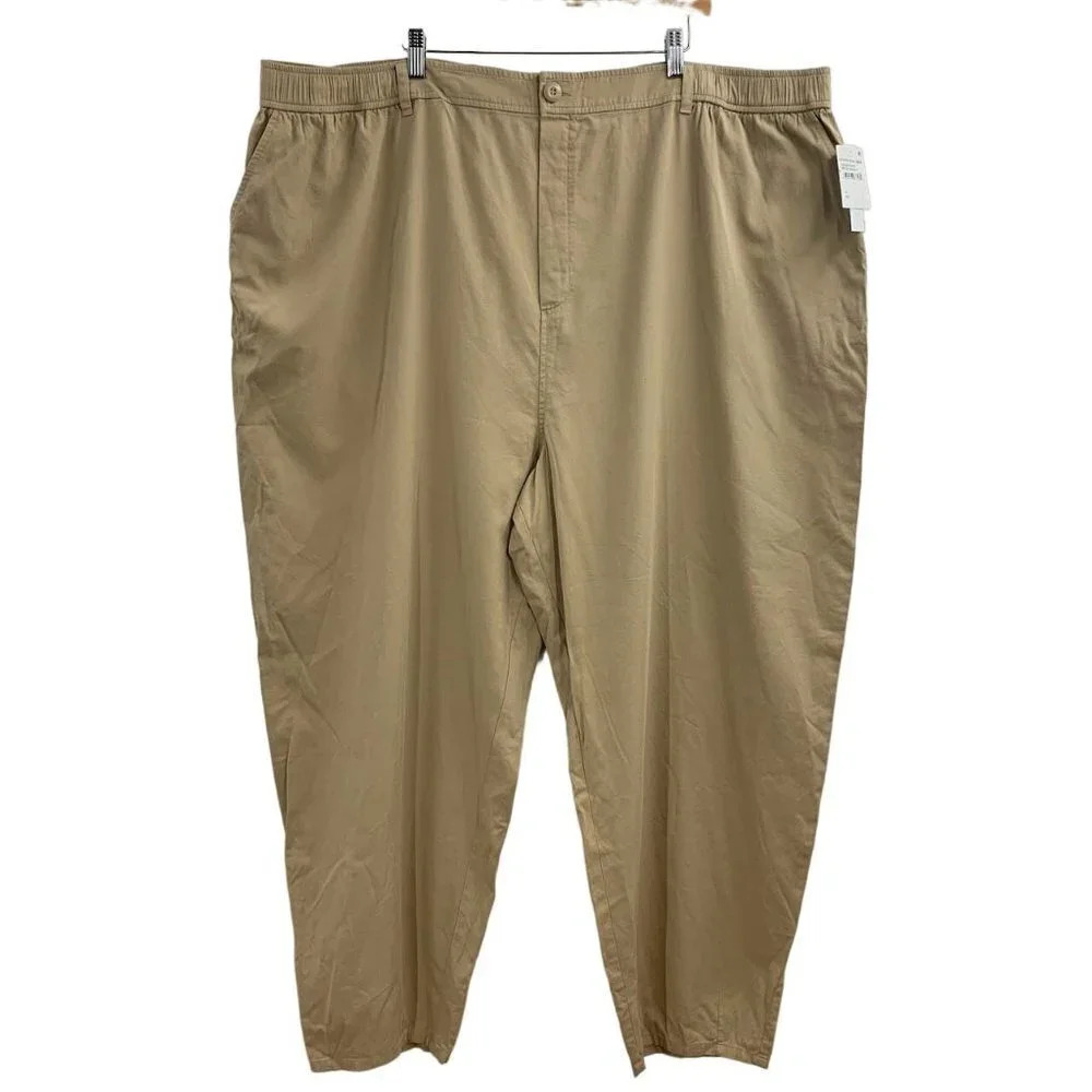 Abound Women's Twill Balloon Leg Pants In Beige Nougat Size 4X NWT